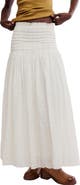 Free People Raven Smocked Maxi Skirt