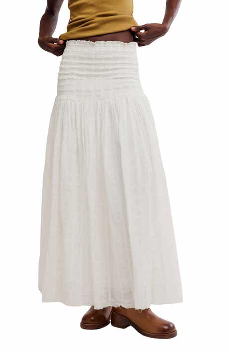 Raven Smocked Maxi Skirt
