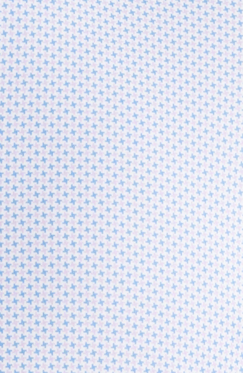 Peter Millar Phoenix Microprint Performance Jersey Polo, Alternate, color, White