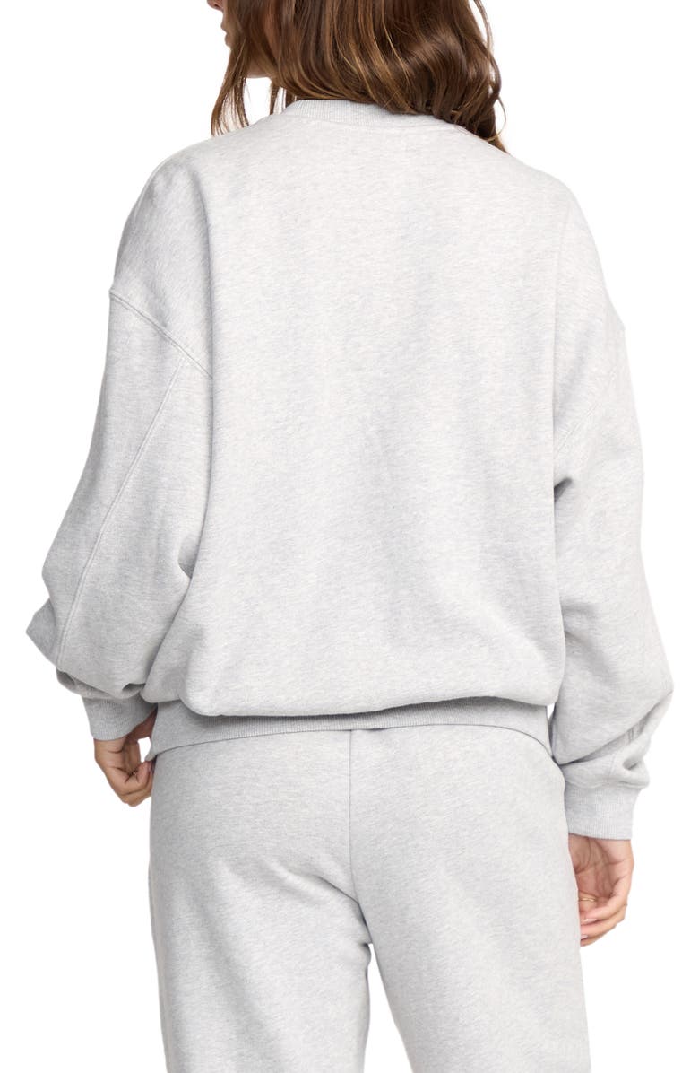 Billabong Sunny Kendal Oversize Cotton Blend Sweatshirt, Alternate, color, Heather Grass