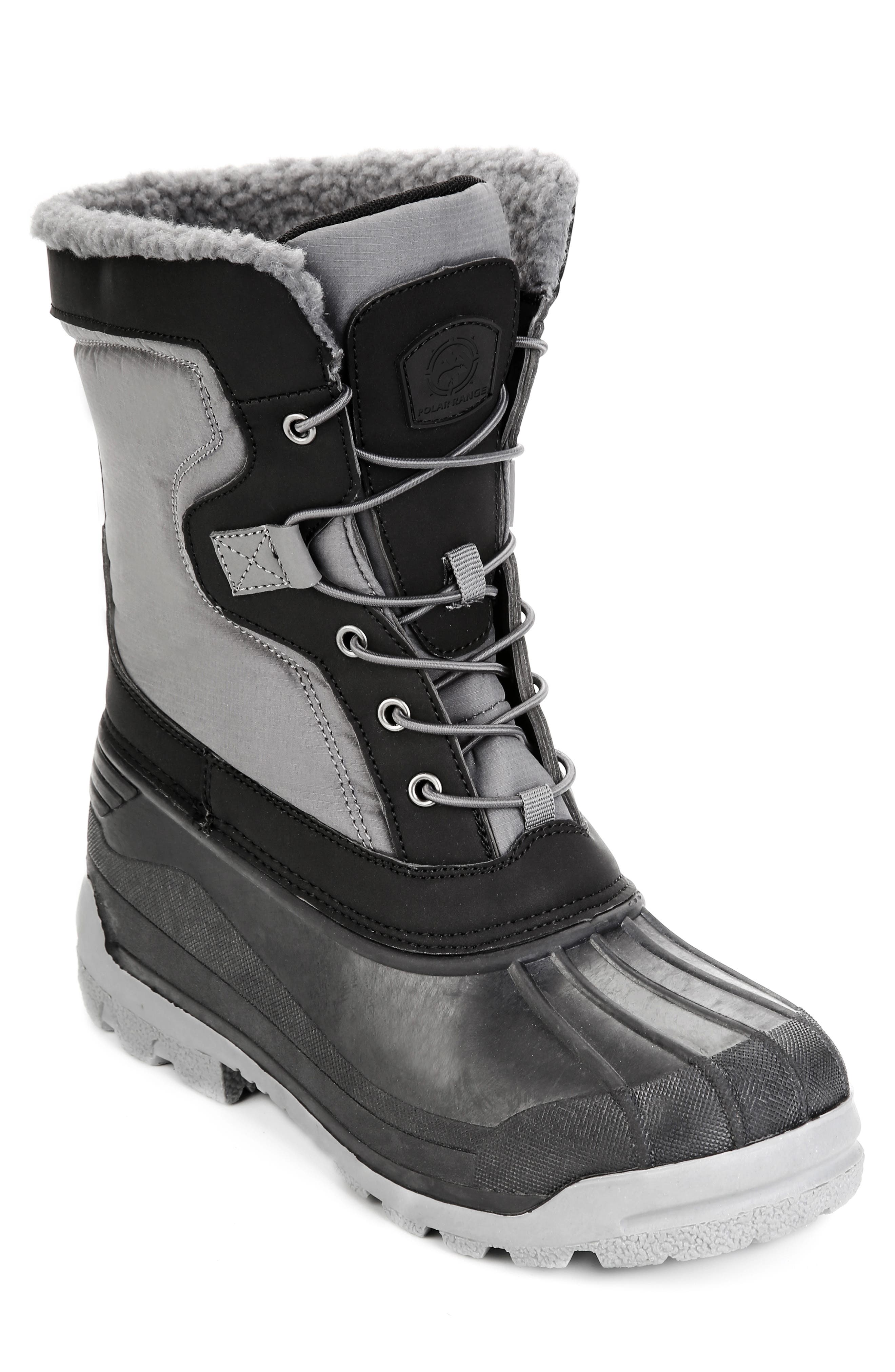 POLAR RANGE Arctic Waterproof Faux-Fur Lined Duck Toe Snow Boot