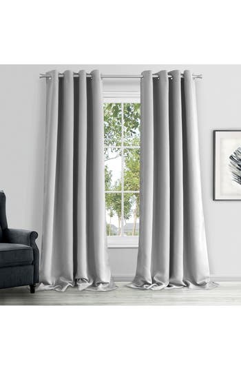 Dainty Home Single Blackout Panel Curtain In Light Grey