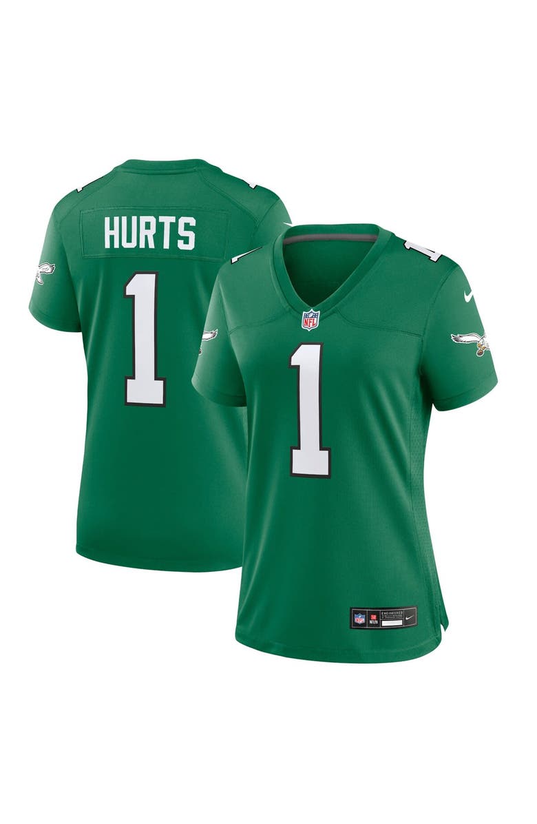 Nike Women's Nike Jalen Hurts Kelly Green Philadelphia Eagles Game Player Jersey, Main, color, Kelly Green