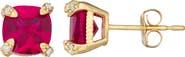 FZN 10K Gold Solitaire Stud Earrings