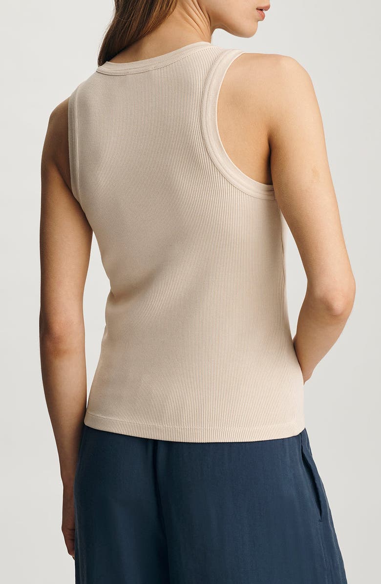 Mavi Jeans Crewneck Rib Tank, Alternate, color,