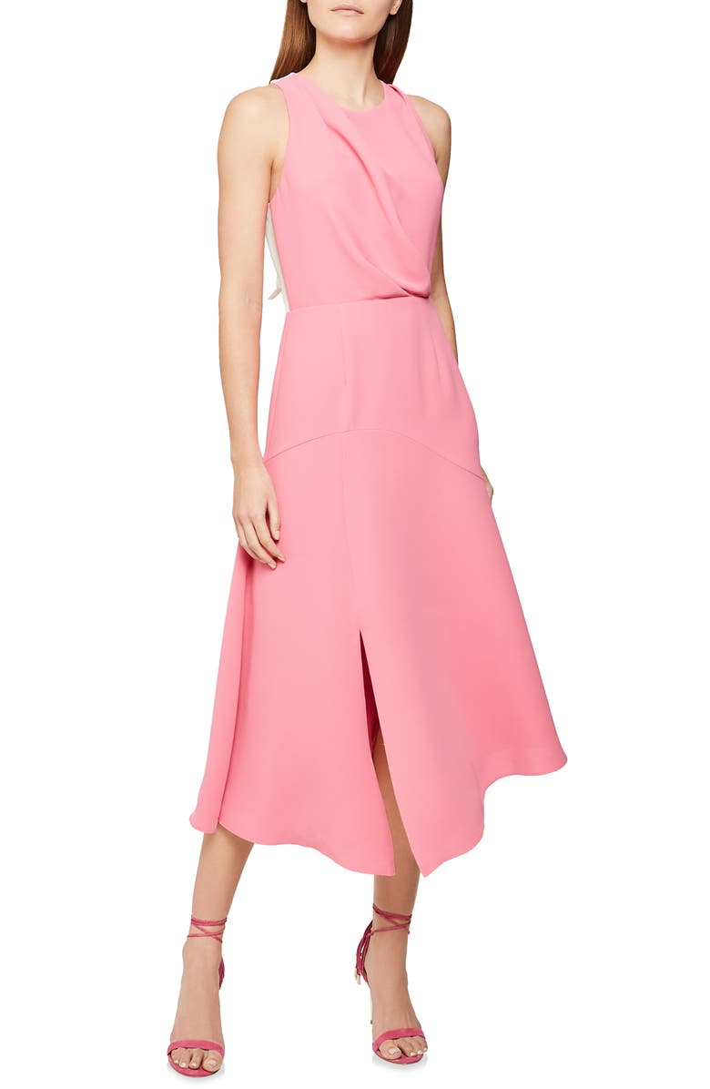 Reiss Cheyenne Bow Back Dress, Main, color, 