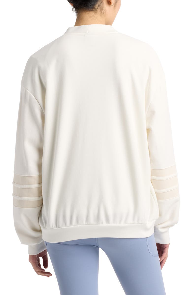 New Balance Coastal Fleece Oversize Cotton Blend Cardigan, Alternate, color, 