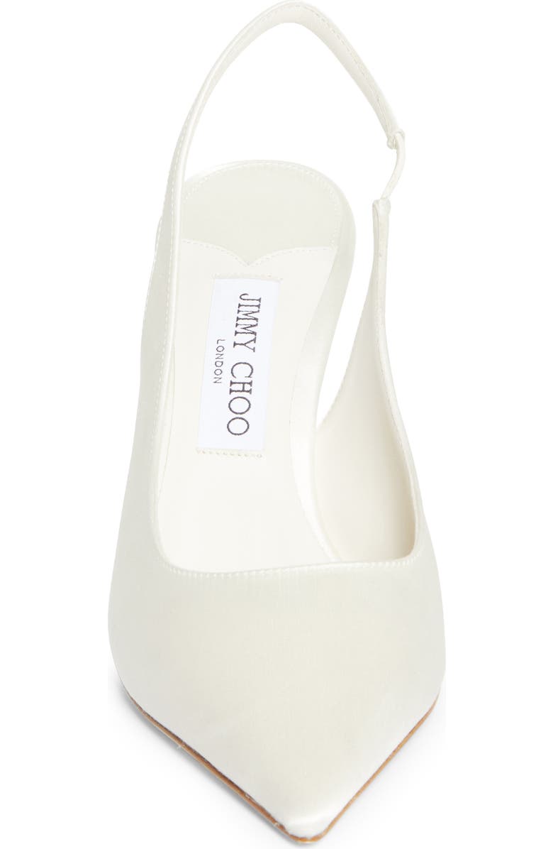 Jimmy Choo Love Pointed Toe Slingback Pump, Alternate, color, Ivory
