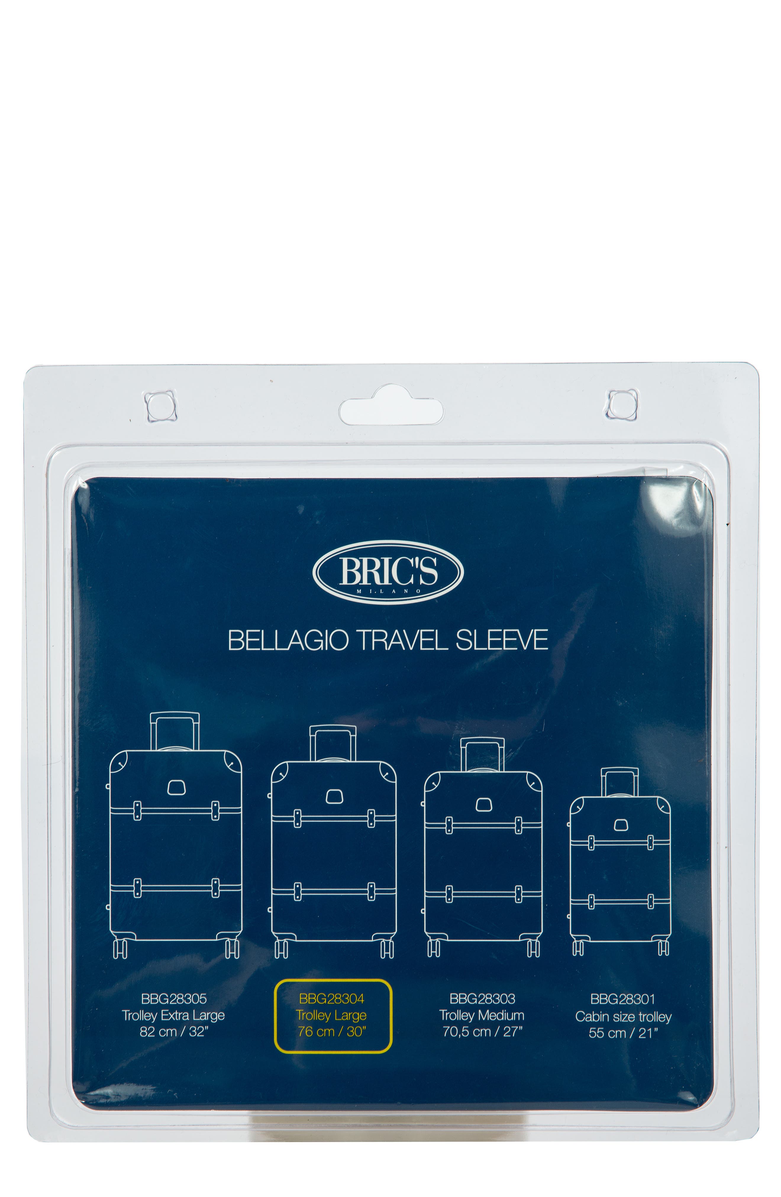 Bric's Transparent Custom Cover for 30-Inch Bellagio Spinner Trunks, Main, color, 