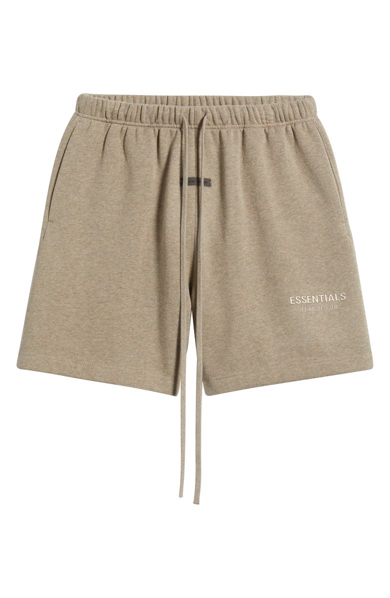 Fear of God Essentials Fleece Soccer Shorts, Alternate, color, Homestead Heather