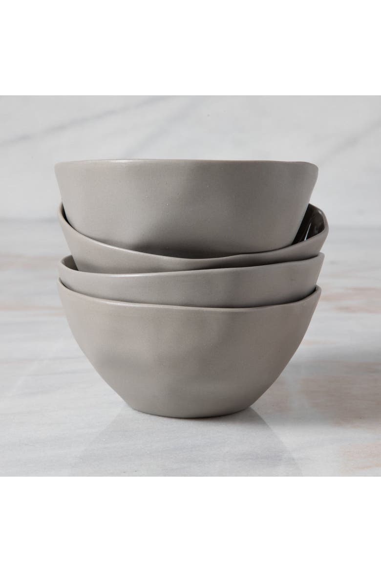 Tam Stoneware Dessert Bowl - Set of 4, Alternate, color, Sterling