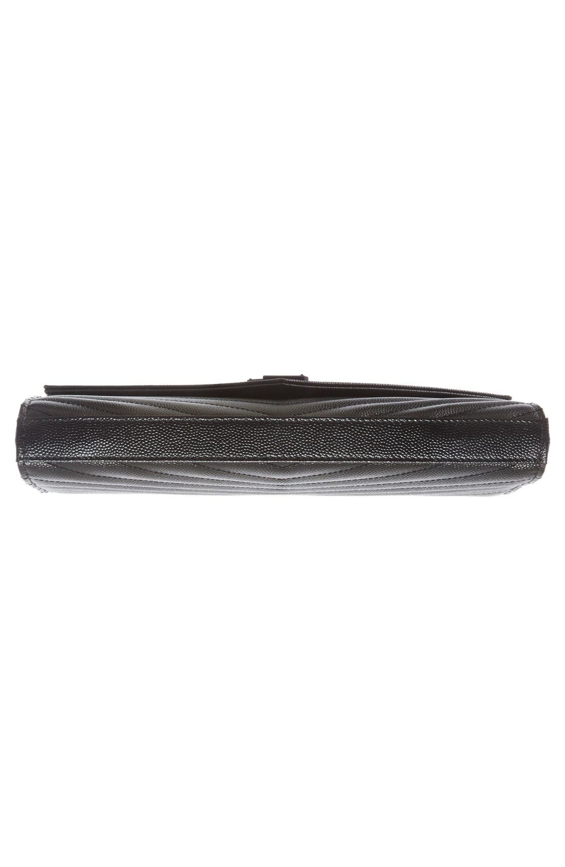 Monogram Quilted Leather Wallet on a Chain, Alternate, color, NERO