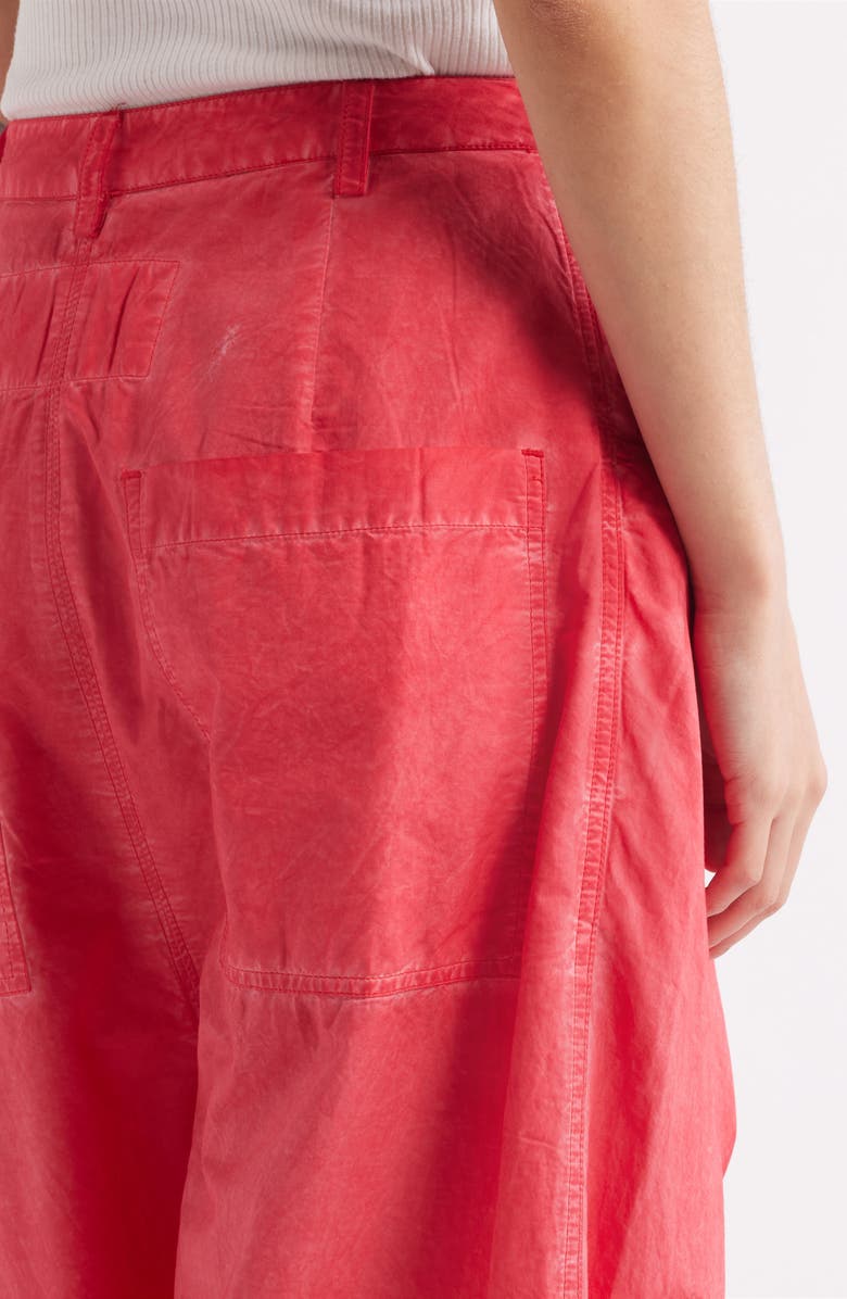 Free People Sundry Crop Cotton Pants, Alternate, color, High Risk Red