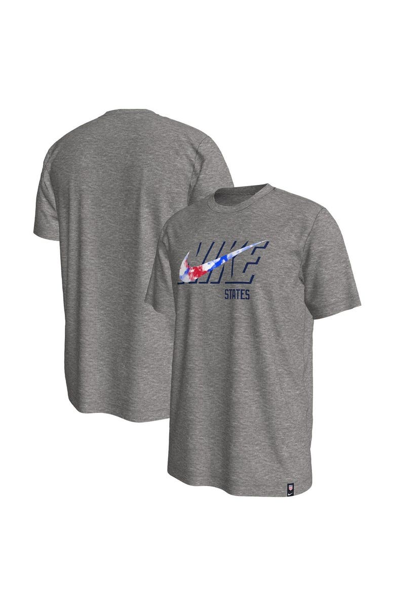 Nike Men's Nike Heather Gray USMNT Swoosh T-Shirt, Main, color,