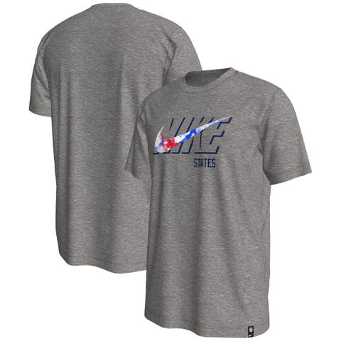 Men's Nike Heather Gray USMNT Swoosh T-Shirt