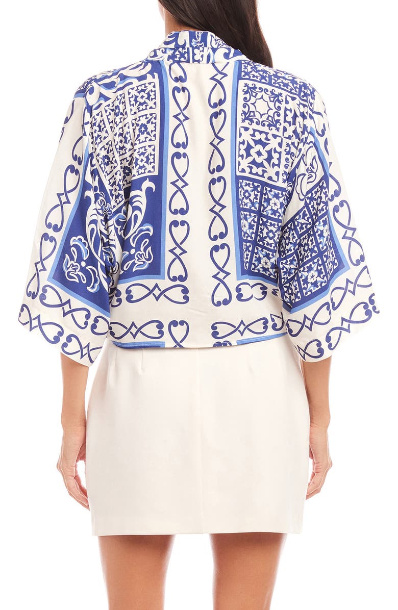 FIFTEEN TWENTY Bernice Tie Front Top, Alternate, color,