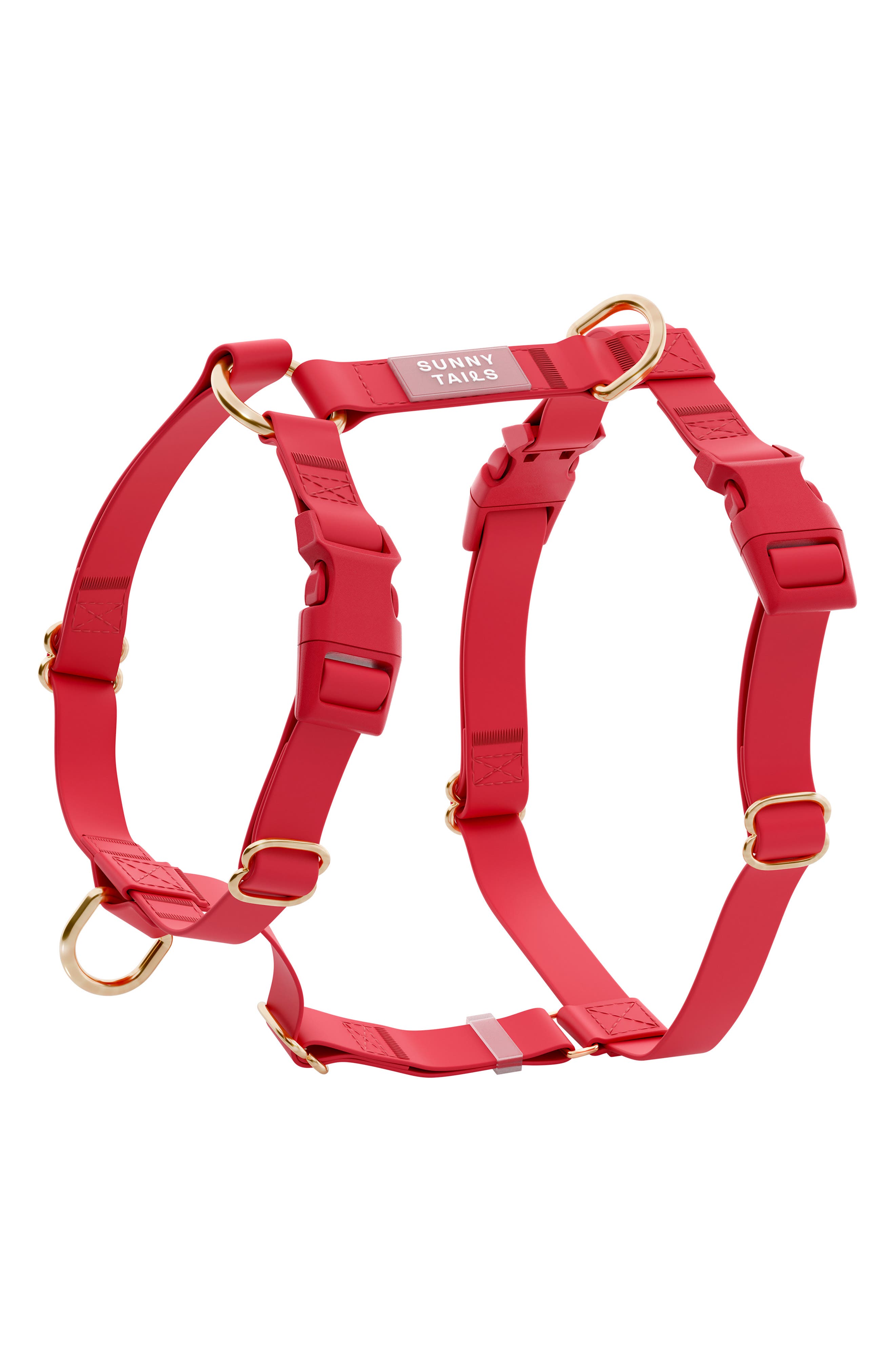 SUNNY TAILS Cloud Lite Waterproof Dog Harness in Cherry Red 