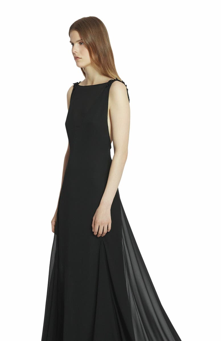 Lanvin Adagia Dress, Alternate, color, Black
