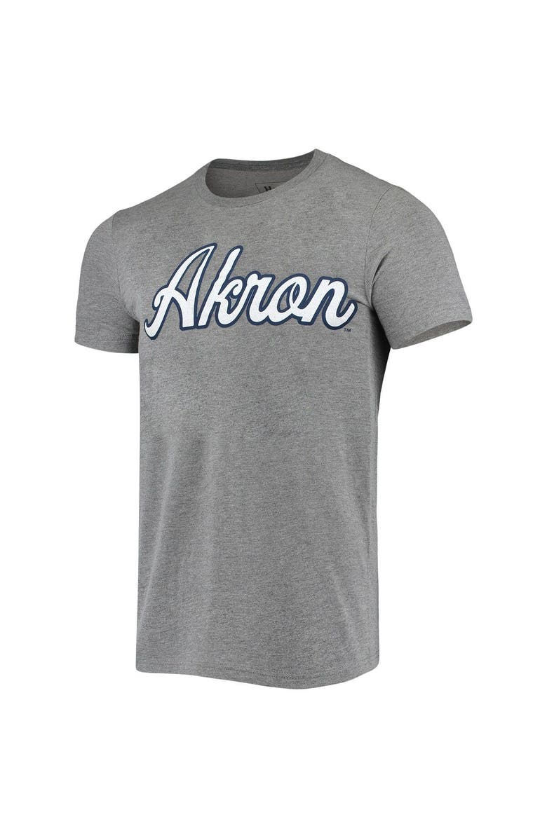 HOMEFIELD Men's Homefield Heather Gray Akron Zips Vintage Script T-Shirt, Alternate, color, Heather Gray