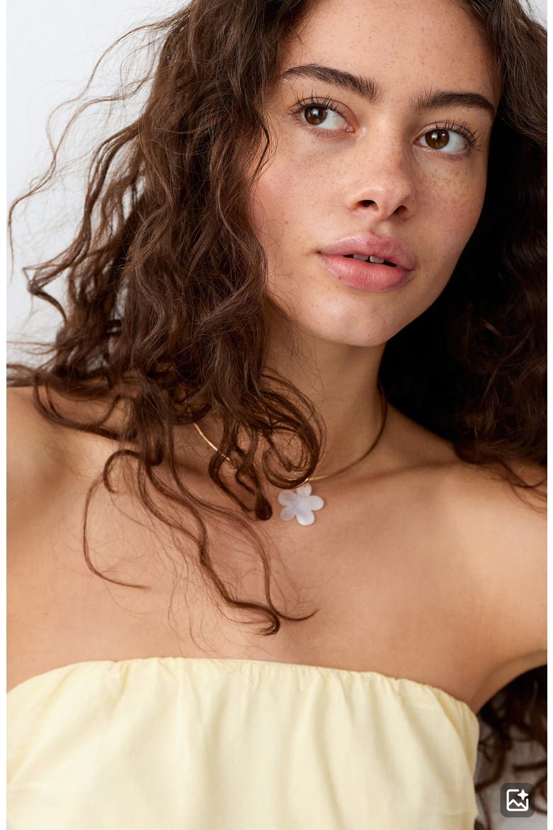 Asymmetric Strapless Top, Alternate, color, PASTEL YELLOW