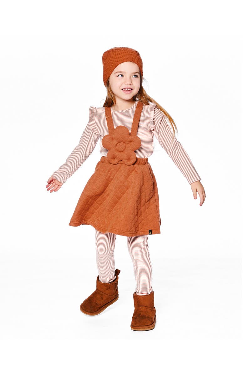 Deux par Deux Rib Striped Top, Main, color, Beige And Off-White