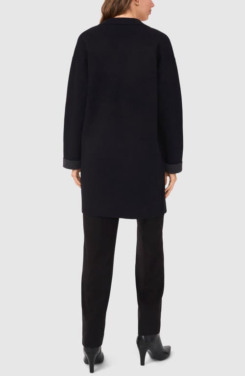 Halogenr Halogen(r) Open Front Coat In Rich Black