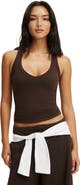 COTTON ON BODY Women's Active Ultra Soft Plunge Front Racer Tank