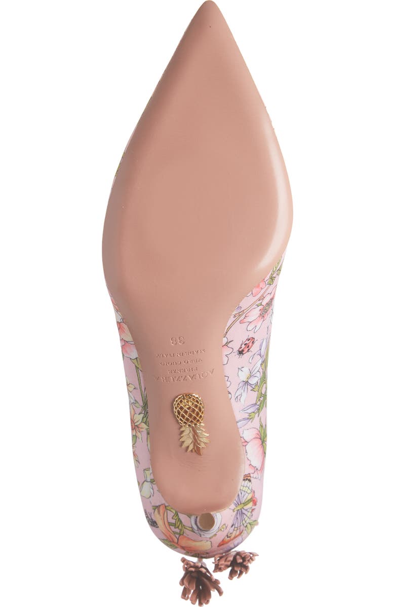 Aquazzura Forever Marilyn Tassel Pointed Toe Pump, Alternate, color,