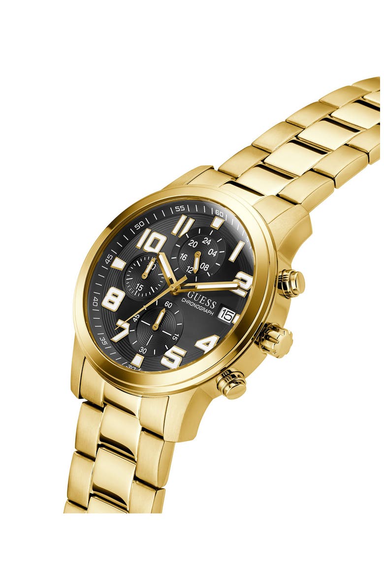 Atticus Goldtone Chronograph Bracelet Watch, 44mm, Alternate, color, GOLD