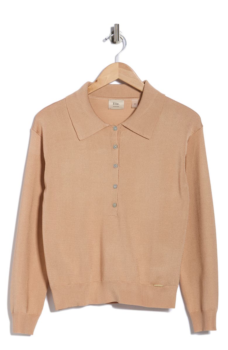 Solid Polo Sweater