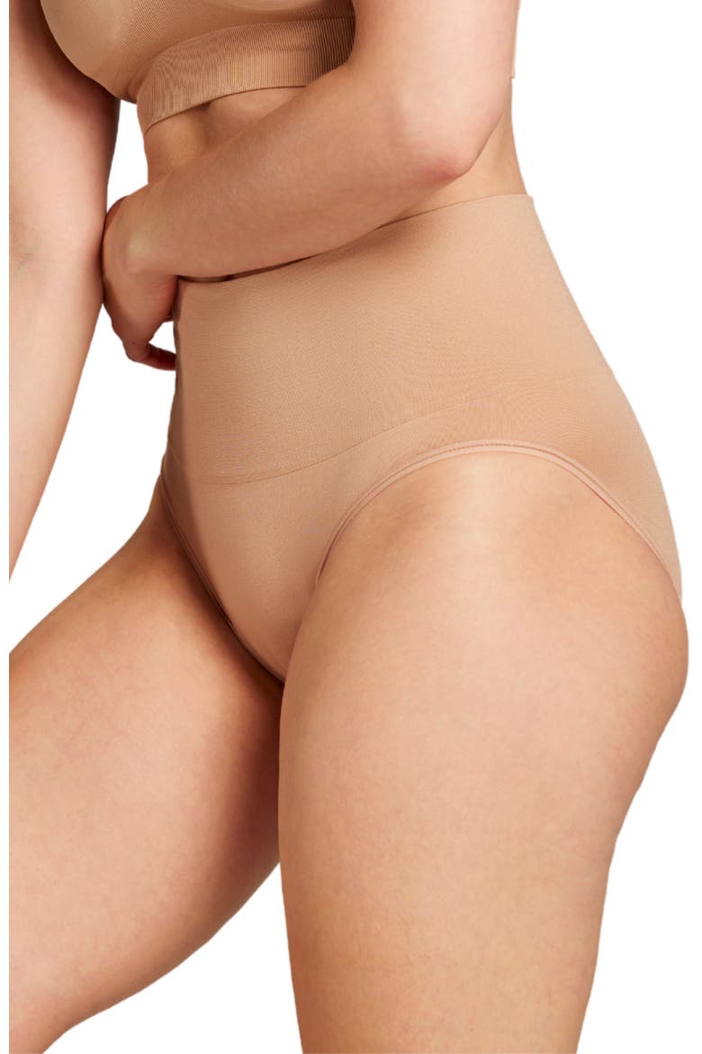 Sculpt High Waist Shaping Brief, Alternate, color, Taupe