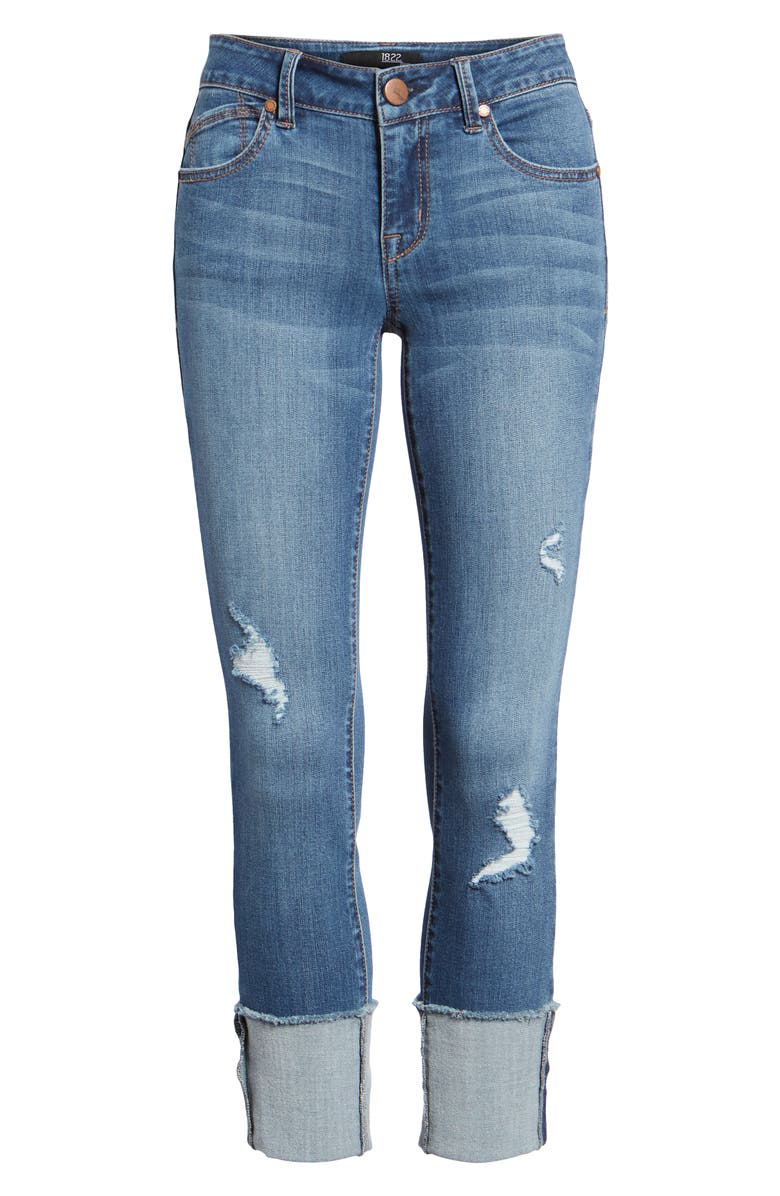 1822 Denim Cuffed Jeggings, Alternate, color,