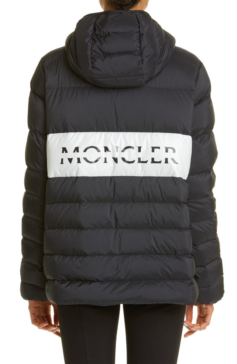 Moncler Pluvis Logo Down Puffer Jacket, Alternate, color, 