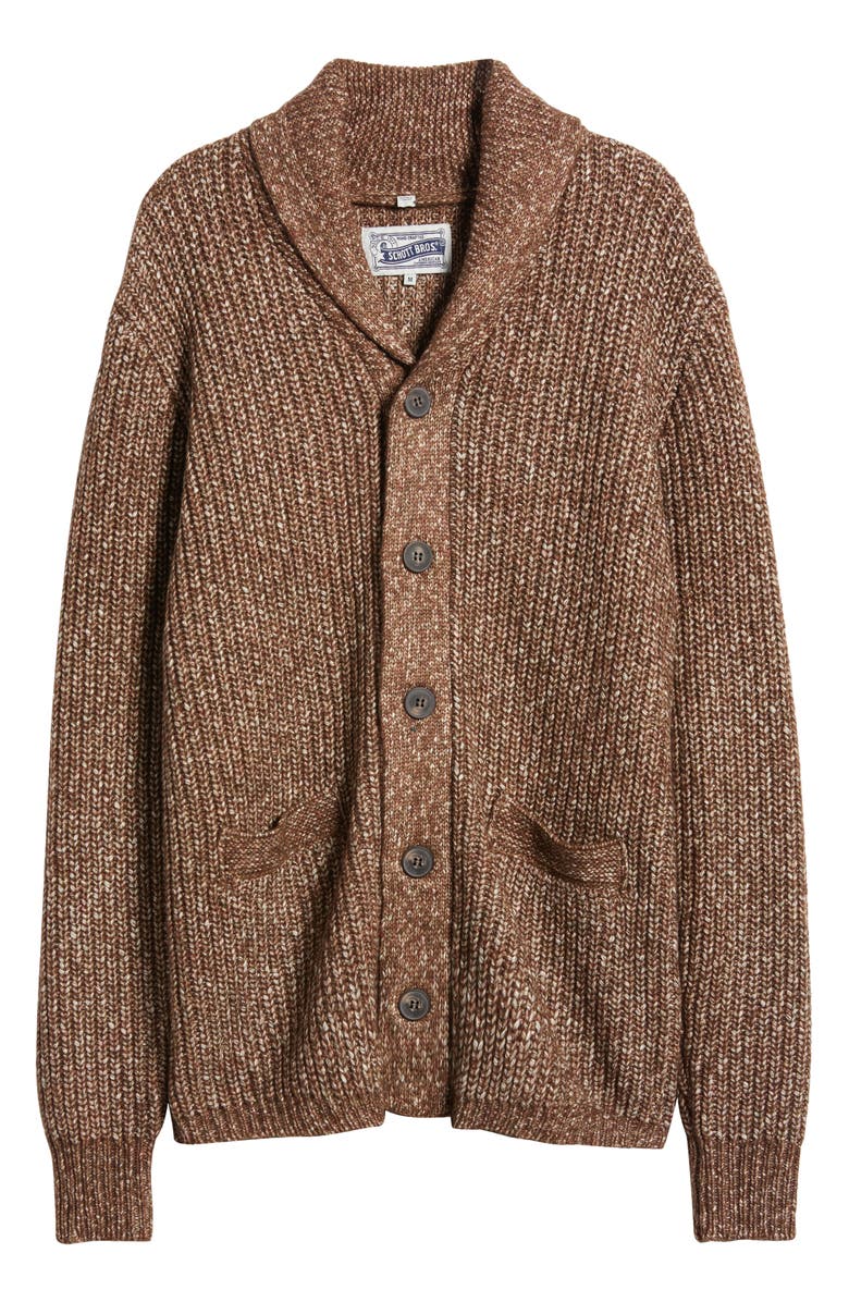 Schott NYC Heavyweight Shawl Collar Cardigan, Alternate, color, 