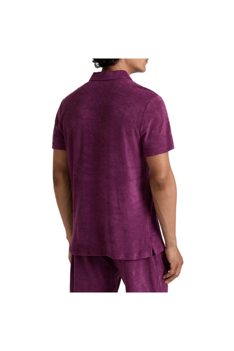 Men Terry Polo Shirt Solid, Alternate, color, Kerala
