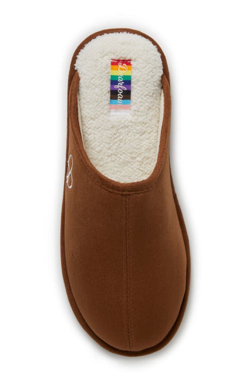 Dearfoams Riley Pride Scuff Slipper In Brown