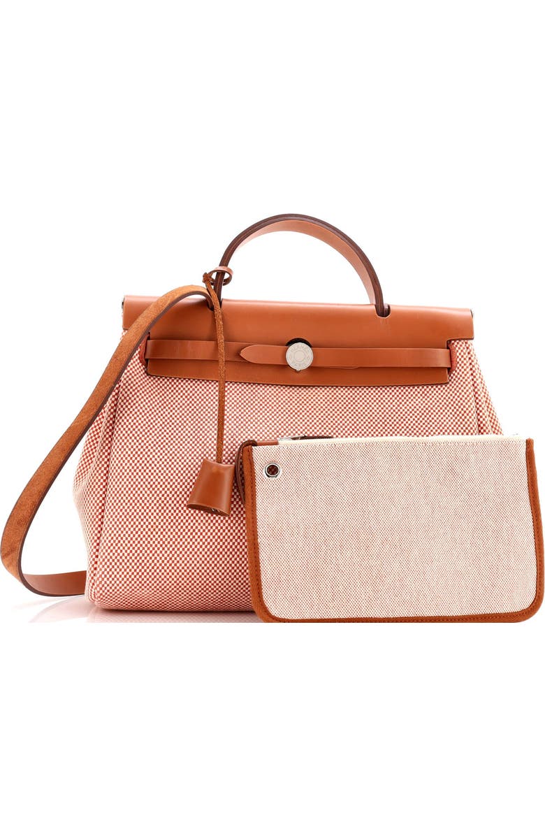 Pre-Owned Hermes Herbag Zip Criss Viking Toile and Leather 31, Alternate, color,