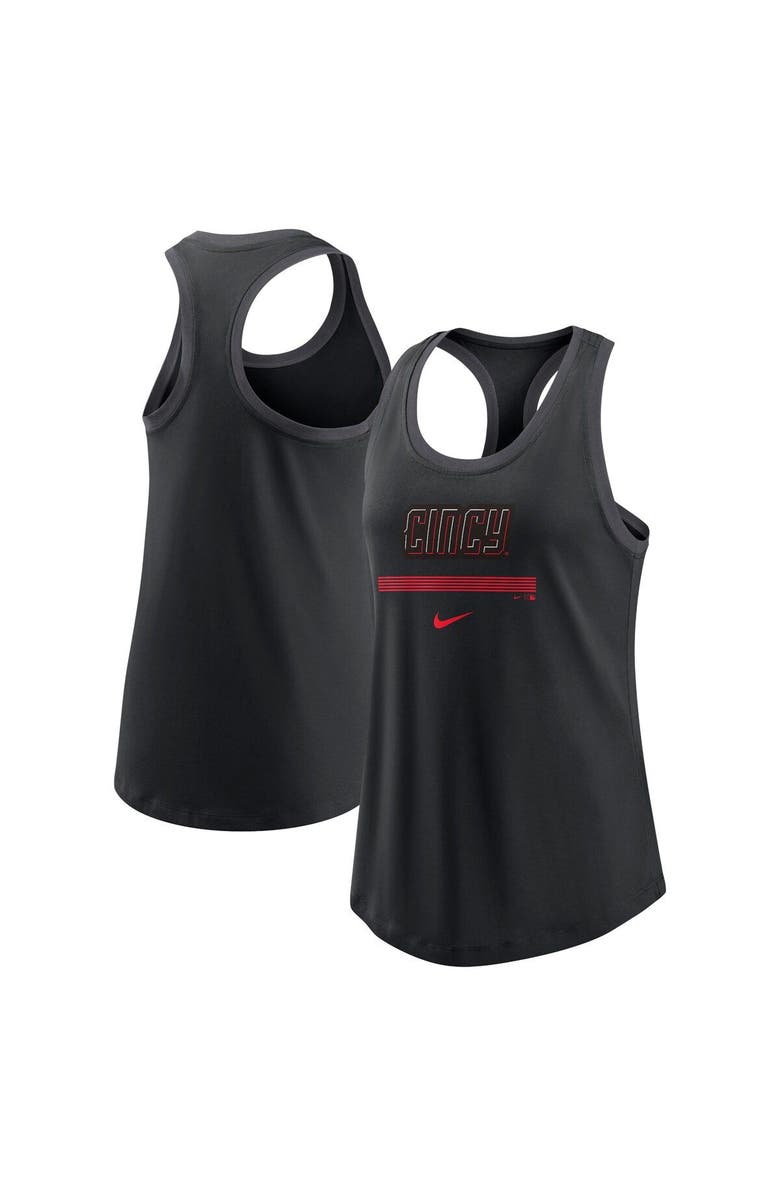 Nike Women's Nike  Black Cincinnati Reds 2023 City Connect Racerback Tank Top, Main, color, 