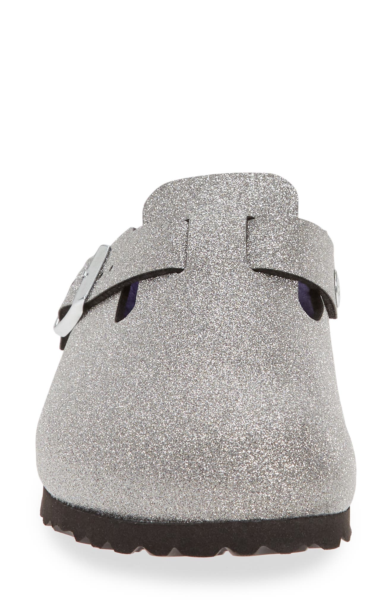 Birkenstock Boston Genuine Shearling Giltter Dust Clog, Alternate, color, 