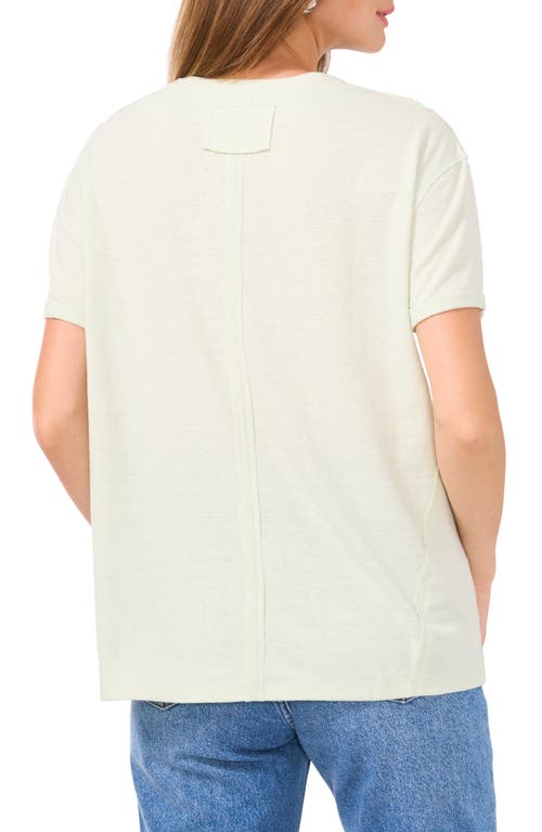 1.state Linen Blend Slub Pocket T-shirt In Mint Leaf