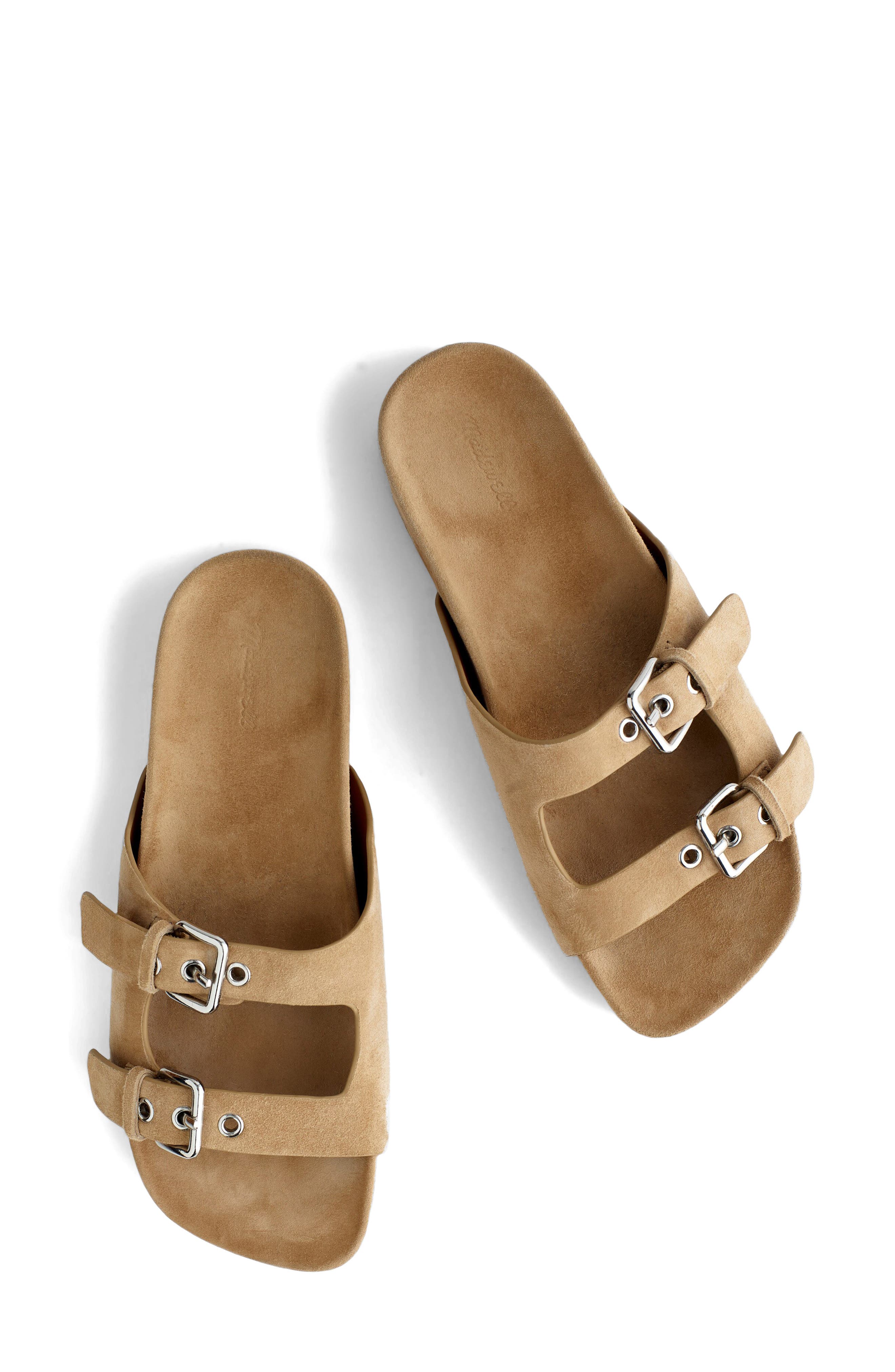 Madewell The Cambrea Double Strap Sandal, Alternate, color, Field Khaki