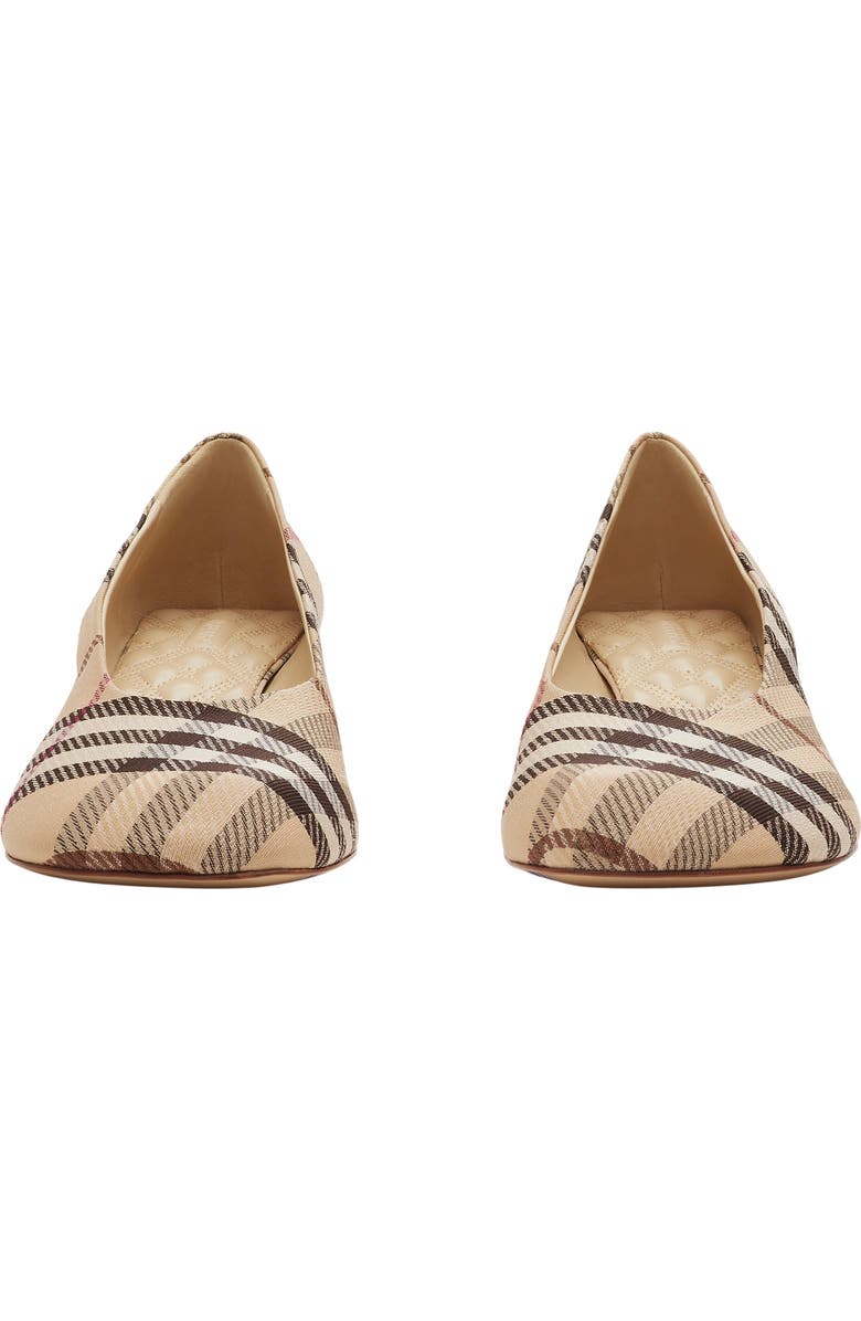 Burberry Check Baby Low Pumps, Alternate, color,