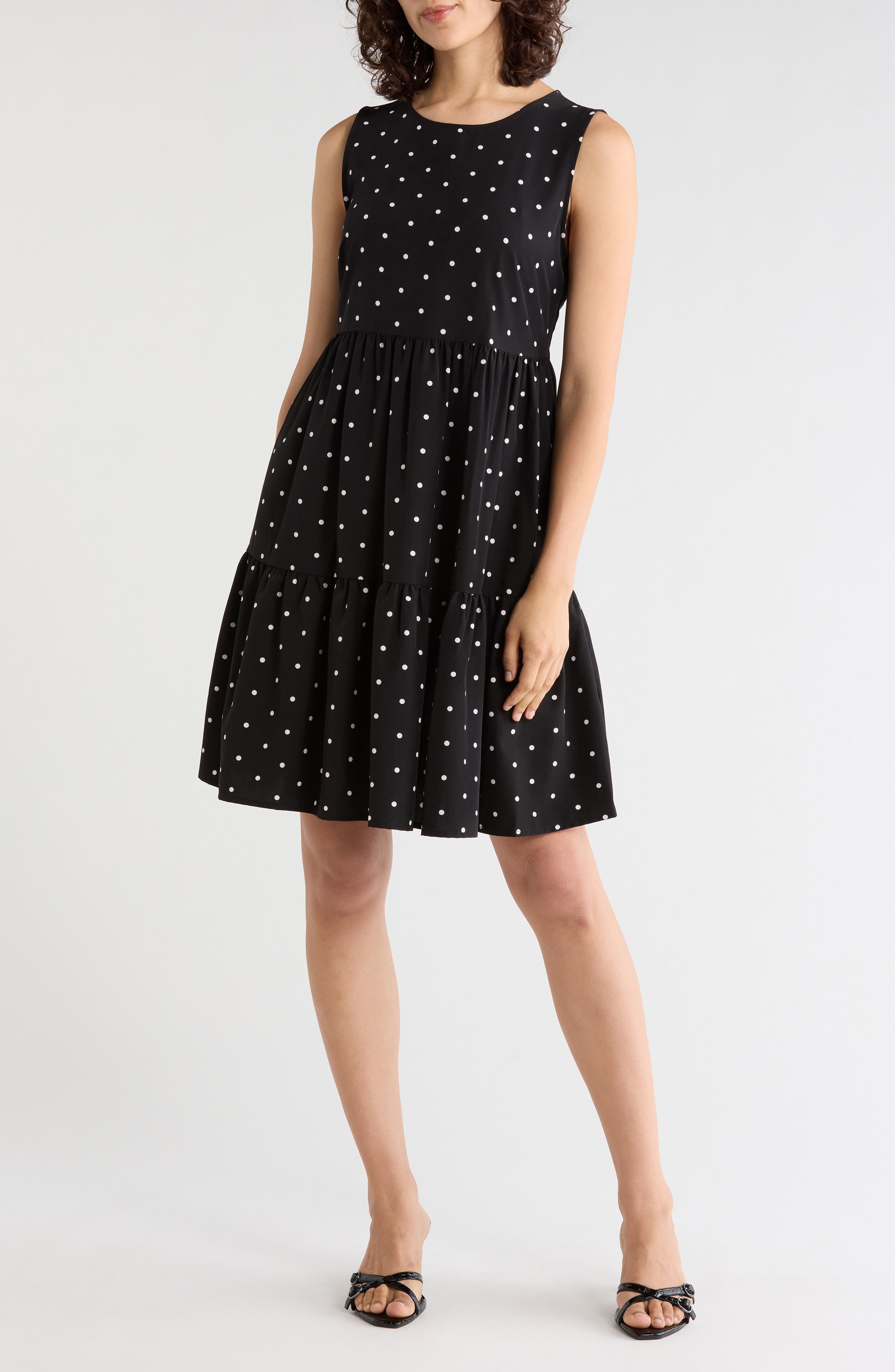 Commuter Sleeveless Swing Minidress