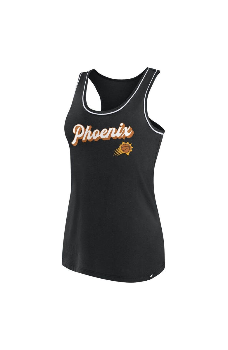 FANATICS Women's Fanatics Branded Black Phoenix Suns Wordmark Logo Racerback Tank Top, Alternate, color, Black