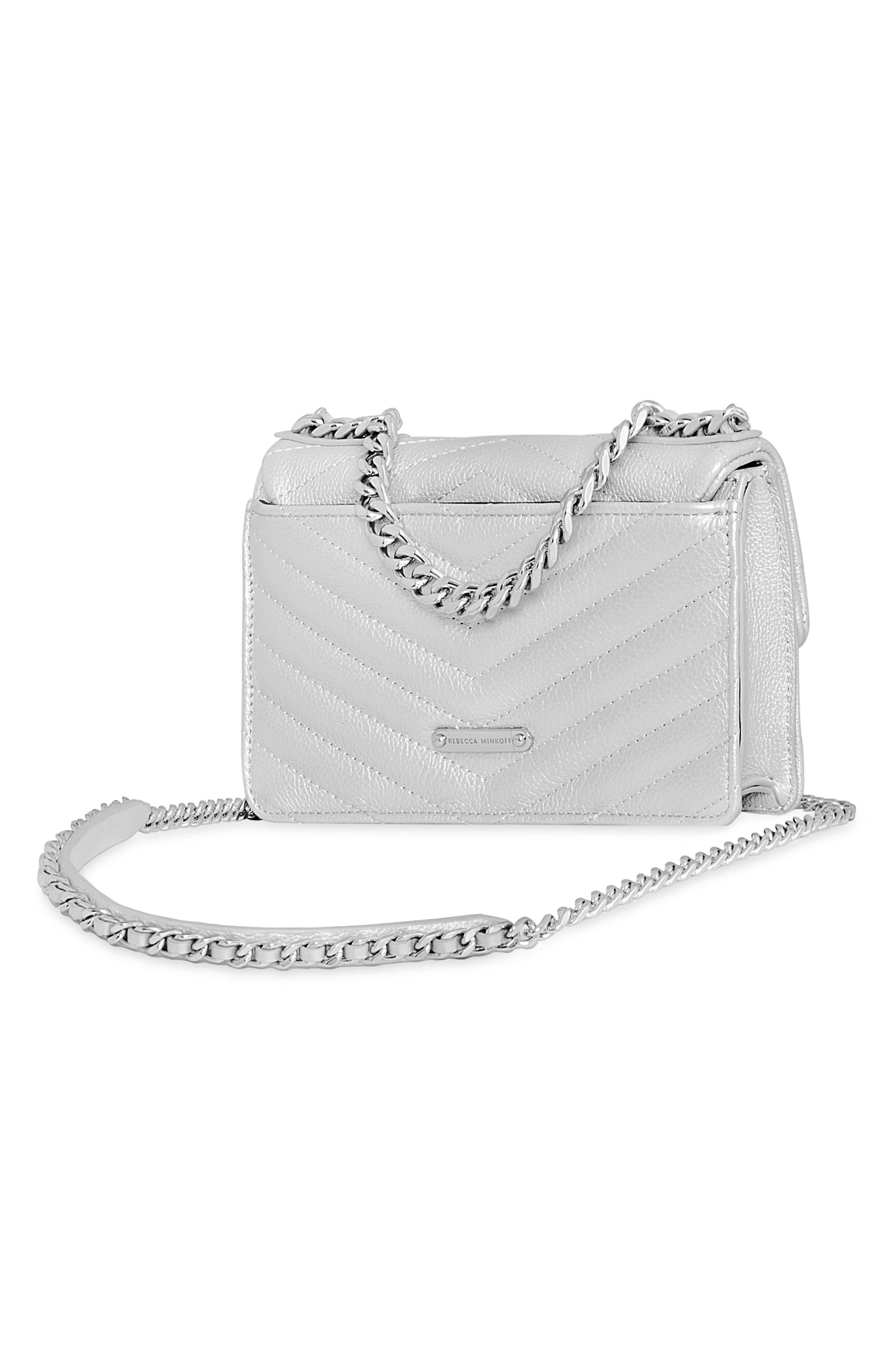 Rebecca Minkoff Mini Edie Quilted Leather Crossbody Bag, Alternate, color, 