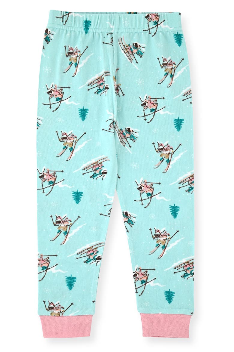 Kids' Snug Fit Pajamas & Socks Set, Alternate, color, TURQ