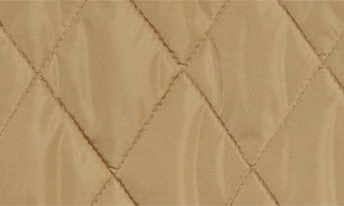 Burberry Oldham Beige Quilted Jacket With Corduroy Collar In Tech Fabric Woman In Neutral