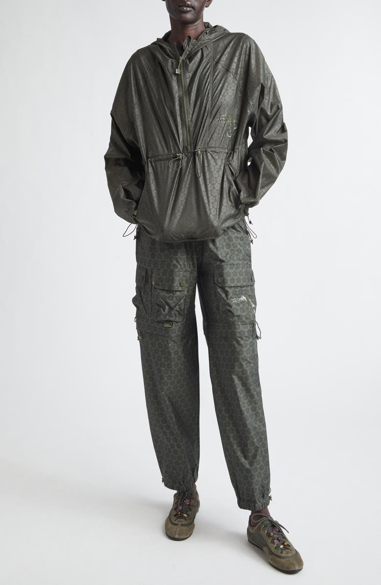 Cecilie Bahnsen x The North Face Water Repellent Cargo Pants, Alternate, color, Forest Night Green