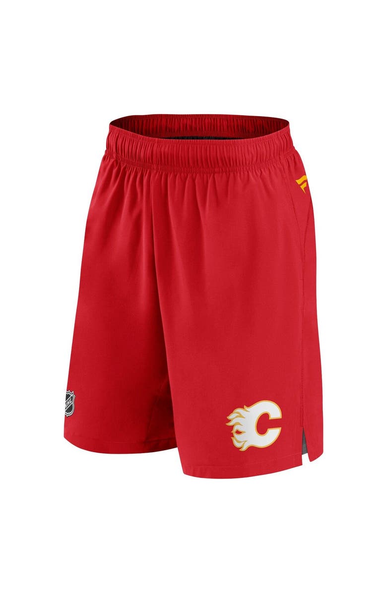 FANATICS Men's Fanatics Branded Red Calgary Flames Authentic Pro Rink Shorts, Alternate, color, Red