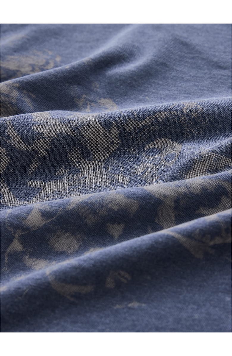 John Varvatos Raw Edge Graphic Organic Cotton T-Shirt, Alternate, color, Mulberry